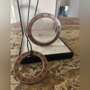 BVLGARI Authentic Pendant and Bangle Set